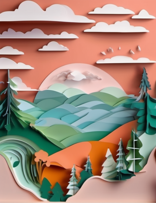 Paper Art Collage Bergisches Land